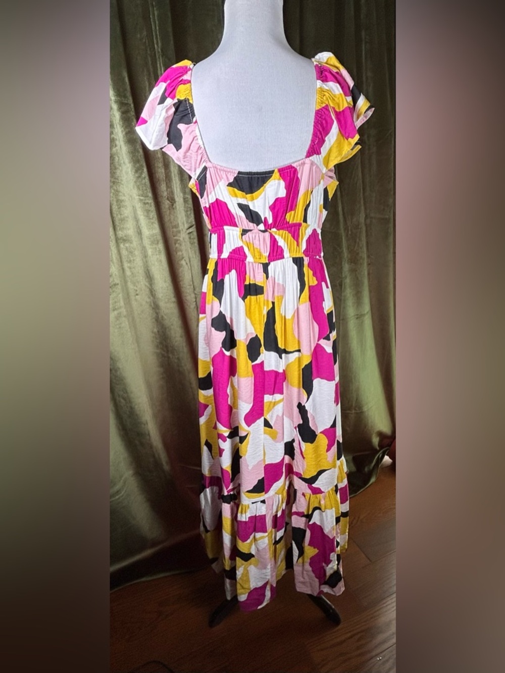 Nine West Multicolor Graphic Art Maxi Dress - Picture 5 of 6